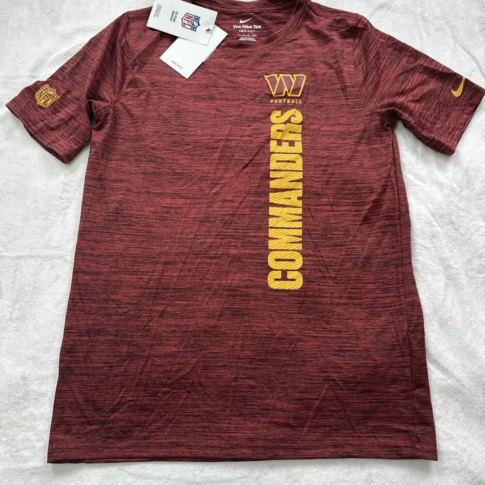 Nike Dri Fit Shirt WASHINGTON COMMANDERS Youth Size Large 14/16 SHORT SLEEVE NEW